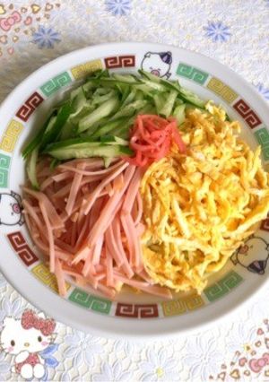 冷やし中華のトッピング〜(o˘◡˘o)♡-レシピのメイン写真