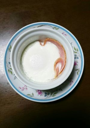 ハムと卵のココット-レシピのメイン写真