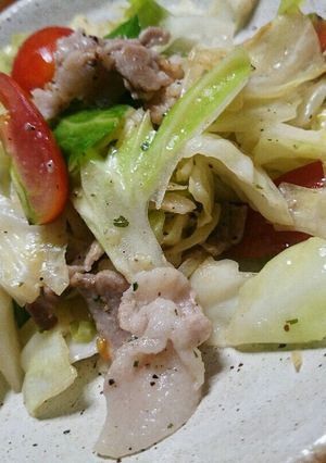 さっぱり♡豚バラとキャベツのトマト炒め★-レシピのメイン写真
