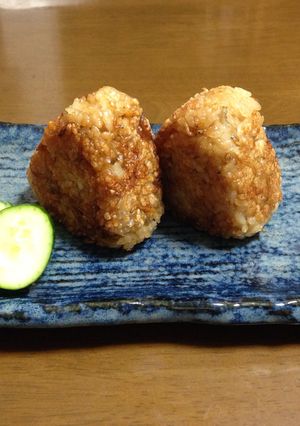じゃこいり醤油バターの焼きおにぎり♡-レシピのメイン写真