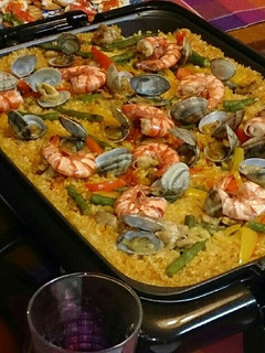 ホットプレートで作るパエリア-レシピのメイン写真