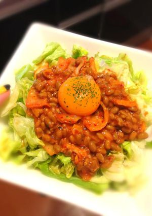 簡単☆納豆キムチレタス♫-レシピのメイン写真