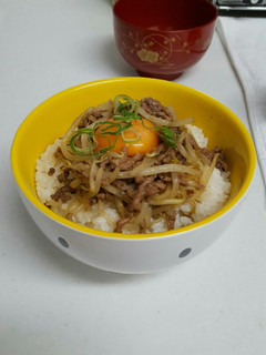 もやし挽肉丼-レシピのメイン写真