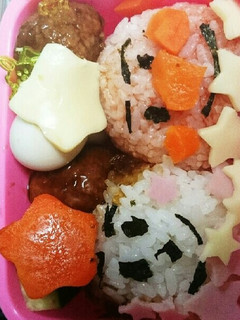 七夕アンパンマンしょくぱんまんのキャラ弁-レシピのメイン写真