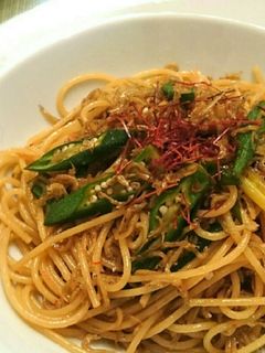 しらすとおくらの和風パスタ-レシピのメイン写真
