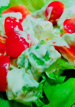 サーモンとアボカドのわさびマヨサラダ-レシピのメイン写真