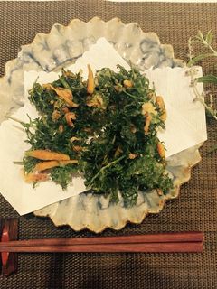 絶対サクサクに★人参の葉っぱのかき揚げ-レシピのメイン写真