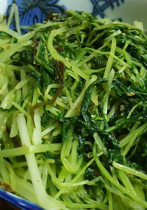 水菜の塩昆布炒め-レシピのメイン写真