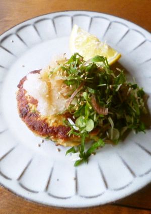 薬味たっぷり!サッパリ夏の鶏ハンバーグ♪-レシピのメイン写真