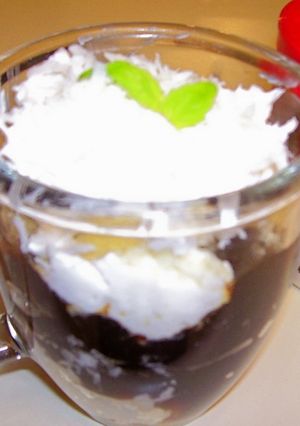 コーヒーゼリー＆ココナツケーキ-レシピのメイン写真