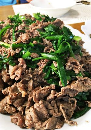牛肉とにらのさっぱりスタミナ焼き♪-レシピのメイン写真