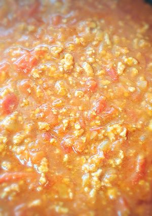 我が家のミートソーススパゲッティ-レシピのメイン写真