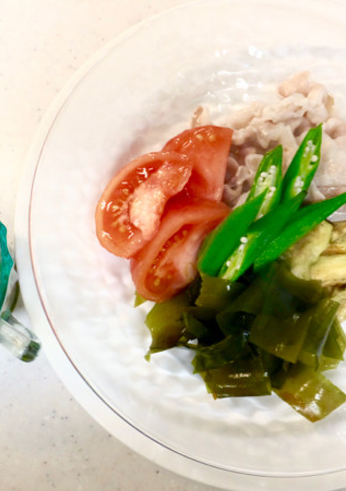夏野菜と豚肉の冷しゃぶ-レシピのメイン写真