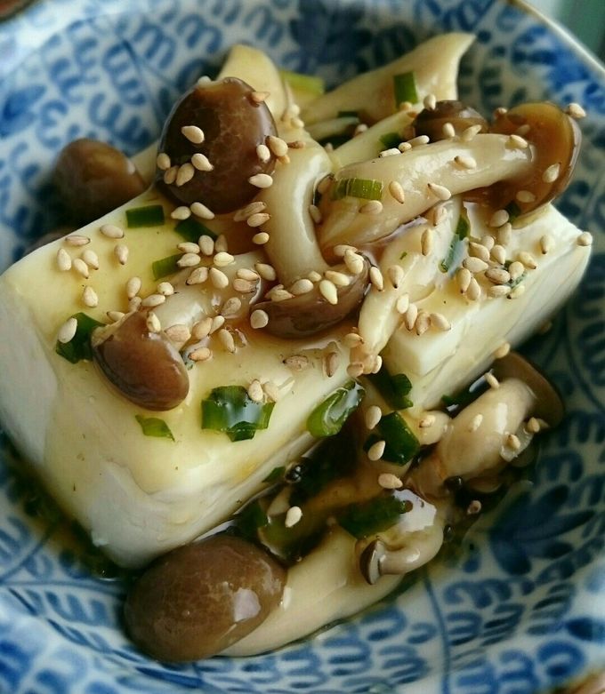 冷たく美味♡豆腐のしめじ餡かけ-レシピのメイン写真