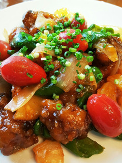 酢豚+トマト 極道料理人 \(^_^)/-レシピのメイン写真