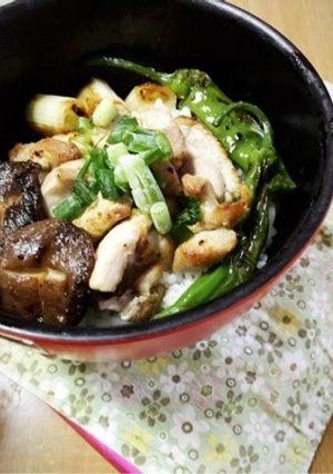 塩ニンニクの焼き鳥丼-レシピのメイン写真