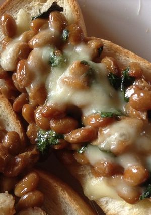 青じそと納豆のシンプルトースト-レシピのメイン写真