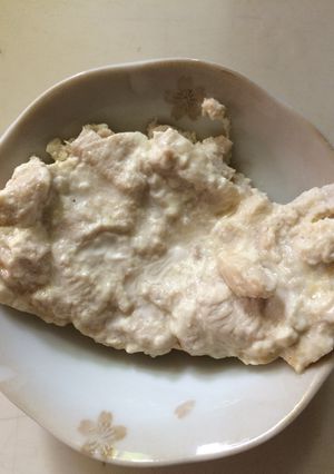 油不要！中期離乳食 簡単豆腐鶏ハンバーグ-レシピのメイン写真