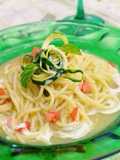 ミントが香る＊ズッキーニの冷製パスタ