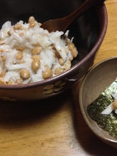 お酒のおつまみ:納豆の大根和え-レシピのメイン写真