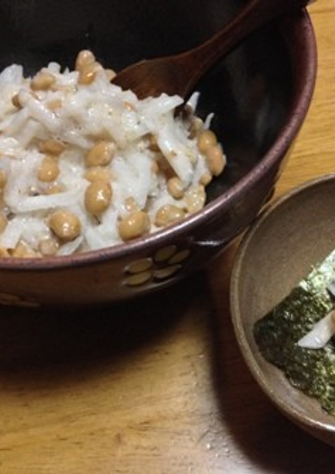 お酒のおつまみ：納豆の大根和え-レシピのメイン写真