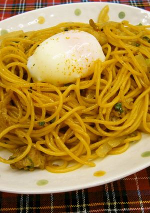 豚バラ焼肉マヨパスタ-レシピのメイン写真