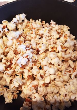 ココナッツオイルと醤油でポップコーン-レシピのメイン写真