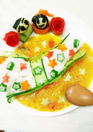 ☆七夕カレー☆織姫と彦星が逢えますように-レシピのメイン写真