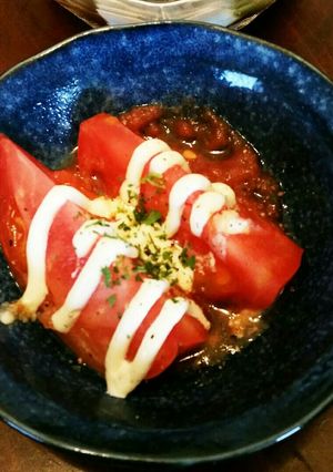 ホットトマトサラダ-レシピのメイン写真