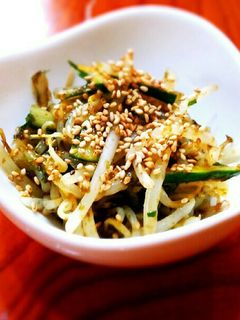 節約,簡単♬もやしときゅうりの和え物-レシピのメイン写真