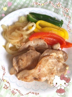豚肉の生姜焼き〜(o˘◡˘o)♡-レシピのメイン写真