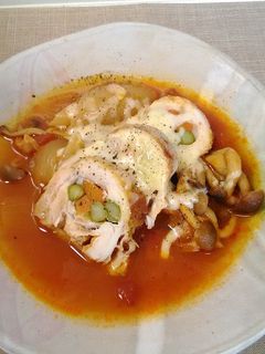 ロールチキンのトマト煮♪-レシピのメイン写真