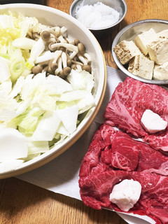 ワイン割り下☻すき焼き-レシピのメイン写真