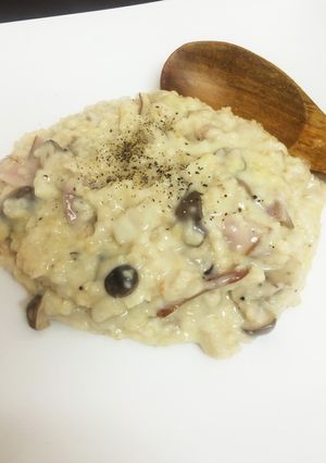 オートミールで簡単♪きのこチーズリゾット-レシピのメイン写真