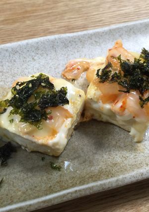 最高おつまみ♡キムチと豆腐のピザ☆-レシピのメイン写真