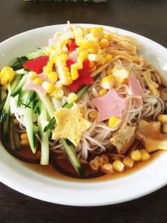七夕素麺♡(°´˘`°)/ ♡-レシピのメイン写真