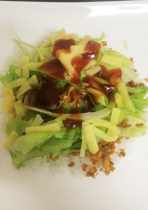 節約＆ダイエット！冷凍豆腐deタコライス-レシピのメイン写真