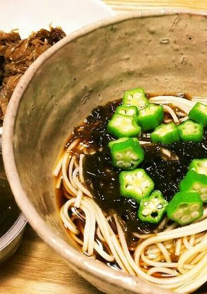 ハート×もずくとオクラのそうめん-レシピのメイン写真