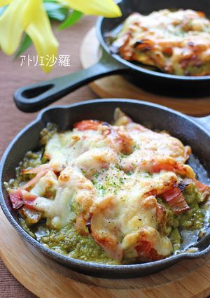 バル風✿夏野菜のチーズ&バジルソース焼き-レシピのメイン写真