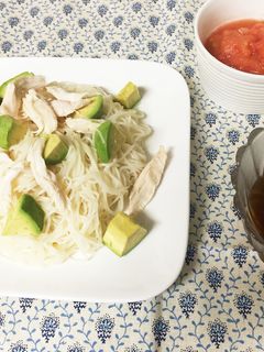 夏のランチ♪♪ひんやりトマトdeそーめん-レシピのメイン写真