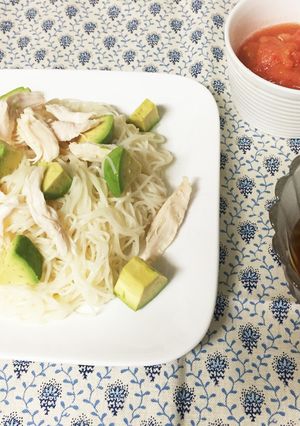 夏のランチ♪♪ひんやりトマトdeそーめん-レシピのメイン写真