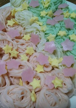 七夕素麺☆-レシピのメイン写真