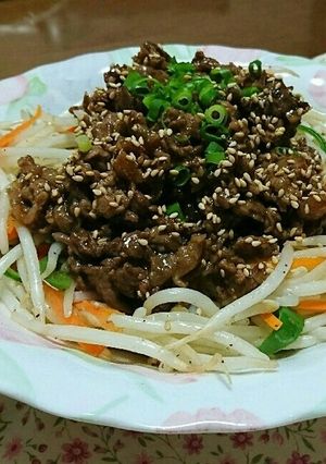 牛肉(豚肉)切り落としと野菜の炒め物-レシピのメイン写真