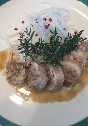 鶏肉と高野豆腐の和風ガランティーヌ風-レシピのメイン写真