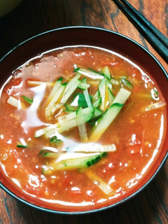 トマト大量消費のそう麺つゆ-レシピのメイン写真