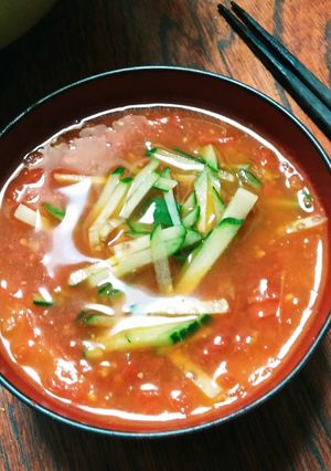 トマト大量消費のそう麺つゆ-レシピのメイン写真