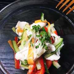 รูปของ 野菜たっぷり鳥ササミの手抜きマリネ✨