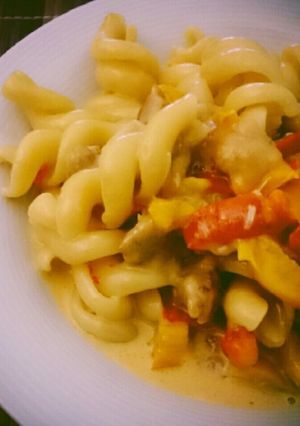 鶏ひき肉サルシッチャのチーズパスタ-レシピのメイン写真