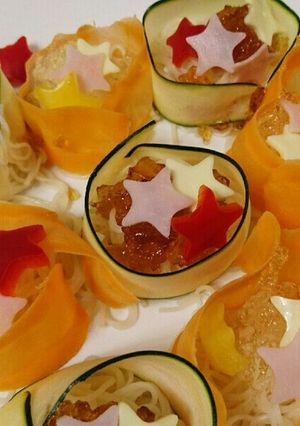 ２種のジュレつゆ♪新感覚そうめん！-レシピのメイン写真
