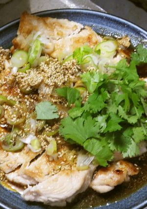 チキンステーキ☆よだれ鶏風ソースをかけて-レシピのメイン写真
